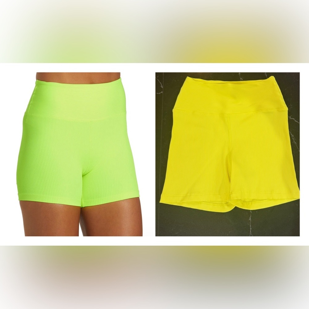 Year of Ours Neon Green / Yellow Women Shorts